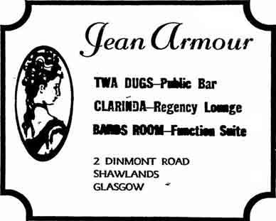 Jean Armour advert 1977